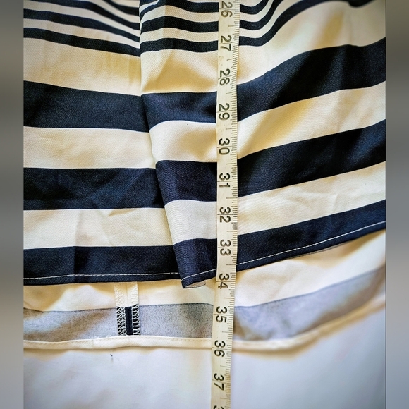 Charming Charlie Womens Blue And Striped Sleeveless Open Back Dress Size Medium - Picture 9 of 13